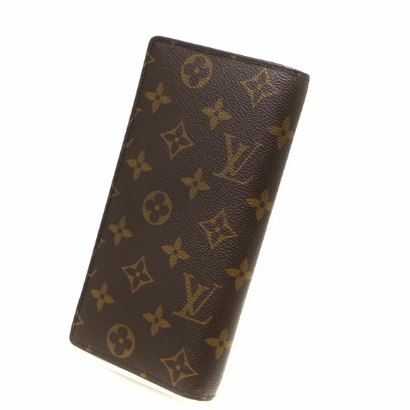 Louis Vuitton Wallet Portefeuille Monogram Brown Brazza Canvas - Picture 1 of 6